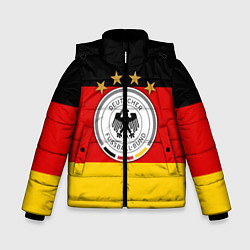 Куртка зимняя для мальчика Немецкий футбол, цвет: 3D-светло-серый