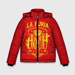Куртка зимняя для мальчика La Furia, цвет: 3D-красный