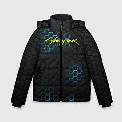 Зимняя куртка для мальчика Cyberpunk 2077: Blue Carbon