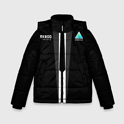 Куртка зимняя для мальчика RK800 Android Black, цвет: 3D-светло-серый