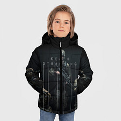Куртка зимняя для мальчика Death Stranding, цвет: 3D-черный — фото 2
