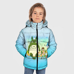 Куртка зимняя для мальчика Мой сосед Тоторо, цвет: 3D-светло-серый — фото 2
