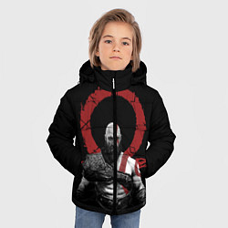 Куртка зимняя для мальчика God of War IV, цвет: 3D-черный — фото 2