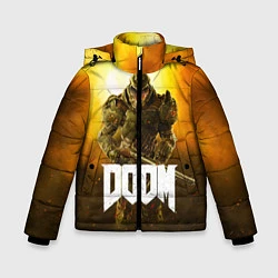 Куртка зимняя для мальчика DOOM: Soldier, цвет: 3D-черный