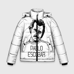 Куртка зимняя для мальчика Pablo Escobar, цвет: 3D-светло-серый