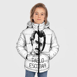Куртка зимняя для мальчика Pablo Escobar, цвет: 3D-светло-серый — фото 2
