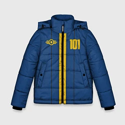 Куртка зимняя для мальчика Fallout: Vault 101, цвет: 3D-черный