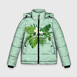 Куртка зимняя для мальчика Fresh Summer, цвет: 3D-черный