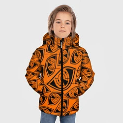 Куртка зимняя для мальчика R6S: Orange Pulse Eyes, цвет: 3D-черный — фото 2