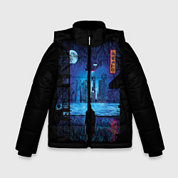 Куртка зимняя для мальчика Blade Runner: Dark Night, цвет: 3D-черный