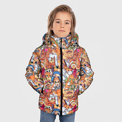 Куртка зимняя для мальчика Котобомбинг, цвет: 3D-черный — фото 2