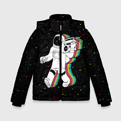 Зимняя куртка для мальчика Космонавт с магнитофоном