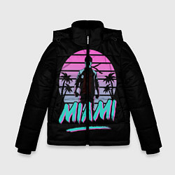 Куртка зимняя для мальчика Майами, цвет: 3D-черный