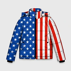 Куртка зимняя для мальчика American Patriot, цвет: 3D-черный