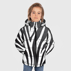 Куртка зимняя для мальчика Африканская зебра, цвет: 3D-светло-серый — фото 2