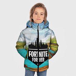 Куртка зимняя для мальчика Fortnite Forever, цвет: 3D-черный — фото 2