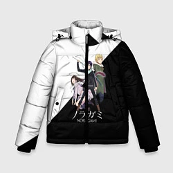 Куртка зимняя для мальчика Бездомный Бог, цвет: 3D-черный