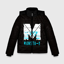 Куртка зимняя для мальчика MONSTA X, цвет: 3D-светло-серый