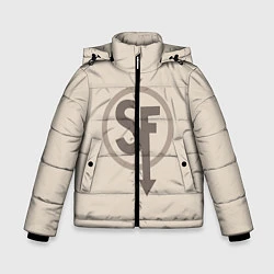 Куртка зимняя для мальчика SANITYS FALL, цвет: 3D-светло-серый