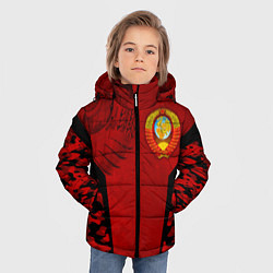 Куртка зимняя для мальчика Камуфляж СССР, цвет: 3D-черный — фото 2