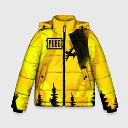Куртка зимняя для мальчика PUBG: AirDrop, цвет: 3D-светло-серый
