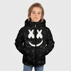 Куртка зимняя для мальчика Marshmello Cosmos pattern, цвет: 3D-черный — фото 2