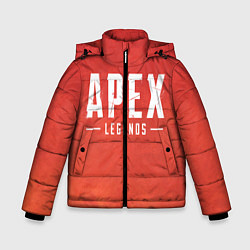 Куртка зимняя для мальчика Apex Legends: Red Logo, цвет: 3D-черный
