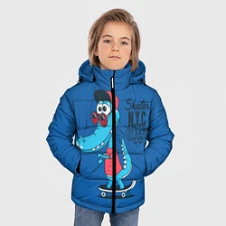 Куртка зимняя для мальчика Skate NYC, цвет: 3D-черный — фото 2