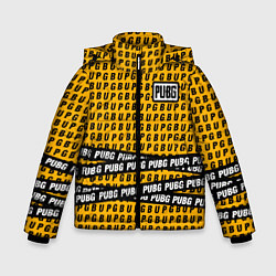 Куртка зимняя для мальчика PUBG Life: Yellow Style, цвет: 3D-черный