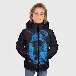 Куртка зимняя для мальчика Dead Spaсe: Blue Style, цвет: 3D-черный — фото 2