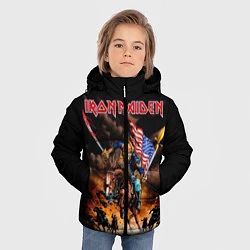 Куртка зимняя для мальчика Iron Maiden: USA Warriors, цвет: 3D-черный — фото 2