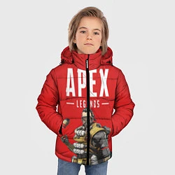 Куртка зимняя для мальчика Apex Legends: Red Caustic, цвет: 3D-светло-серый — фото 2
