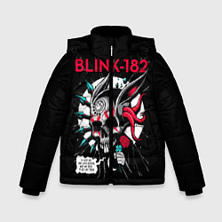 Куртка зимняя для мальчика Blink-182: Death Punk, цвет: 3D-светло-серый