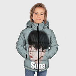 Куртка зимняя для мальчика BTS Suga, цвет: 3D-черный — фото 2