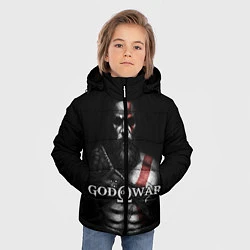 Куртка зимняя для мальчика God of War, цвет: 3D-черный — фото 2