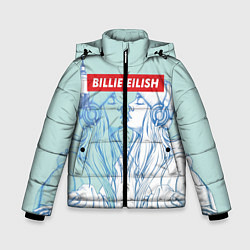 Куртка зимняя для мальчика Billie Eilish Music, цвет: 3D-черный
