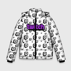 Куртка зимняя для мальчика Twitch Online, цвет: 3D-черный