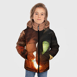 Куртка зимняя для мальчика Любовь фурии, цвет: 3D-черный — фото 2