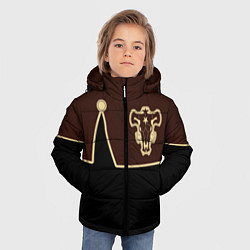 Куртка зимняя для мальчика Черный Клевер: Мантия, цвет: 3D-черный — фото 2