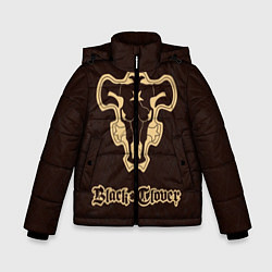 Куртка зимняя для мальчика Black Clover, цвет: 3D-светло-серый