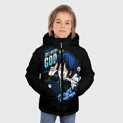 Куртка зимняя для мальчика Бездомный бог, цвет: 3D-черный — фото 2