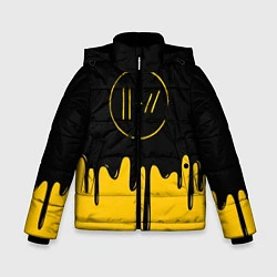 Куртка зимняя для мальчика 21 Pilots: Liquid Paint, цвет: 3D-черный