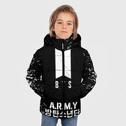 Куртка зимняя для мальчика BTS ARMY, цвет: 3D-красный — фото 2