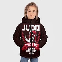 Куртка зимняя для мальчика Judo: Touch Me, цвет: 3D-черный — фото 2
