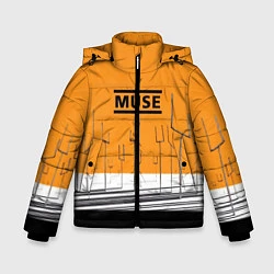 Куртка зимняя для мальчика Muse: Orange Mood, цвет: 3D-черный