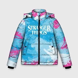 Куртка зимняя для мальчика STRANGER THINGS, цвет: 3D-черный