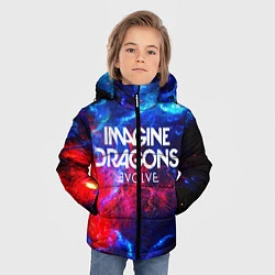 Куртка зимняя для мальчика IMAGINE DRAGONS, цвет: 3D-черный — фото 2