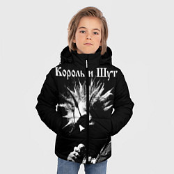 Куртка зимняя для мальчика Король и Шут Анархия спина, цвет: 3D-красный — фото 2