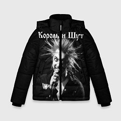 Куртка зимняя для мальчика Король и Шут Анархия, цвет: 3D-черный