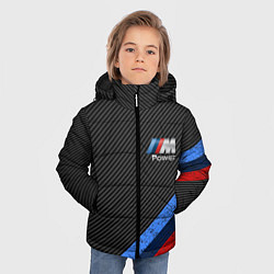 Куртка зимняя для мальчика BMW КАРБОН, цвет: 3D-красный — фото 2